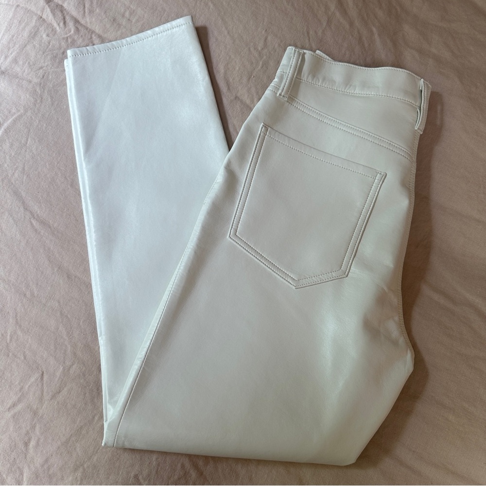 AGOLDE | Recycled Leather Pant | White | 26